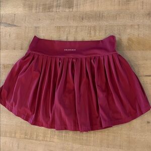Goldhinge Women’s Tennis Skirt Skort XL Mulberry 15” Pickleball Golf Activewear